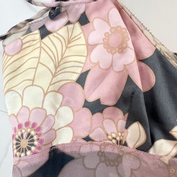 Whistles London Silk Floral Asymmetrical Camisole Top US 6 (UK 10) - Picture 9 of 12